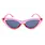 Happy Hour Space Needles Sunglasses - Clear Gloss Red