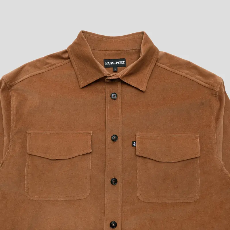 Pass~Port Chemise Micro Cord Workers - Caramel