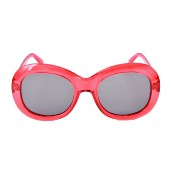 Happy Hour Bikini Beach Sunglasses - Clear Red