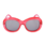 Happy Hour Bikini Beach Sunglasses - Clear Red