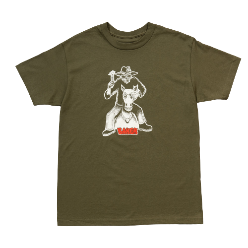 Baker Big Iron Tee Military Green Palm Isle Skate Shop
