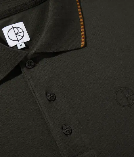 Dime Ceramic Polo Shirt - Deep Charcoal - Palm Isle Skate Shop