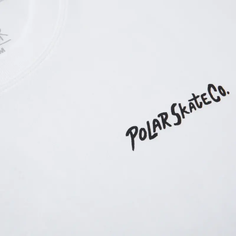 Polar Skate Co. Campfire T-Shirt M/L - Blanc