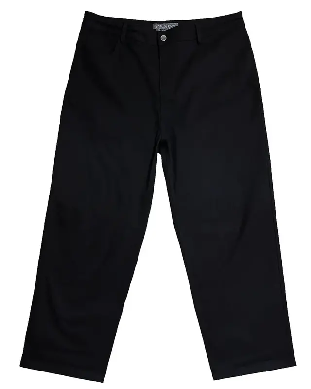 Frosted Stretchy Cotton Pants - Black