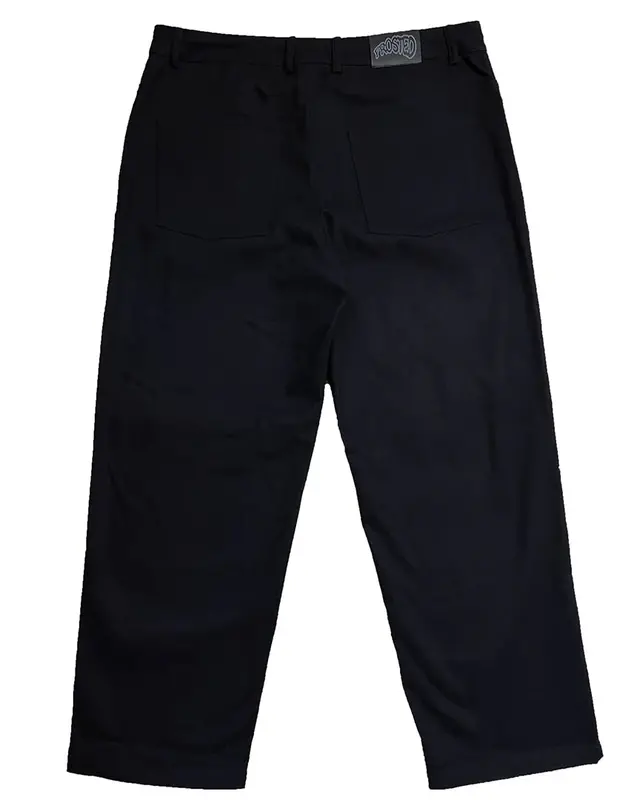 Frosted Stretchy Cotton Pants - Black