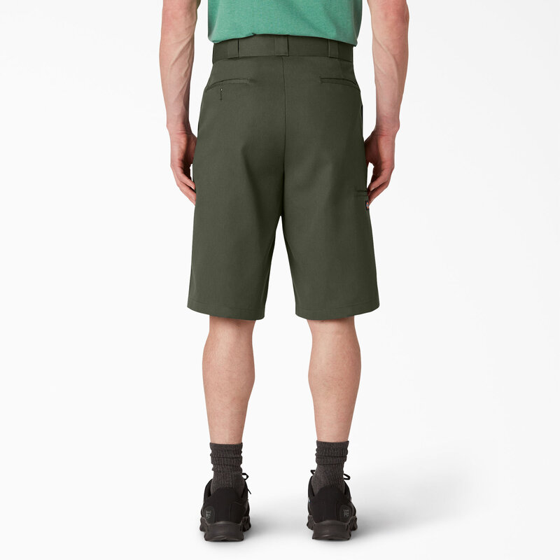 Dickies Loose Fit Flat Front Work Shorts 13" - Olive Green (OG)