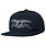 AntiHero Basic Eagle Snapback Hat - Navy/Grey