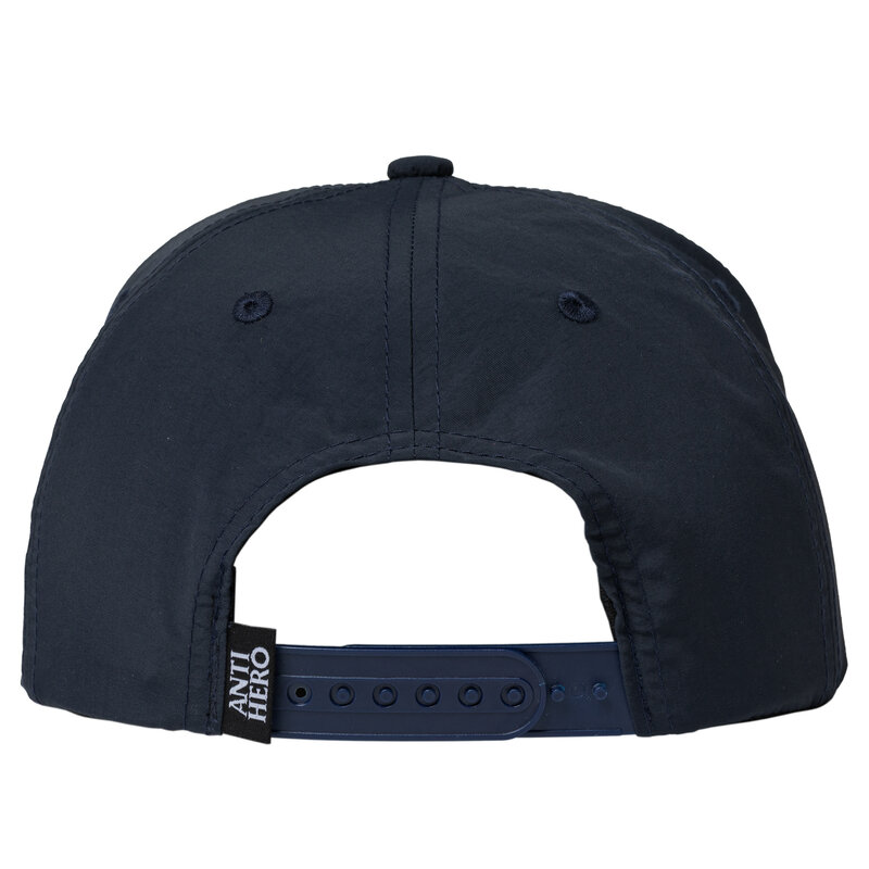 AntiHero Basic Eagle Snapback Hat - Navy/Grey