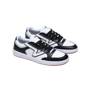 Vans Lowland ComfyCush Leather Shoe - Black/True White