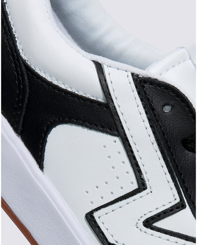 Vans Lowland ComfyCush Leather Shoe - Black/True White