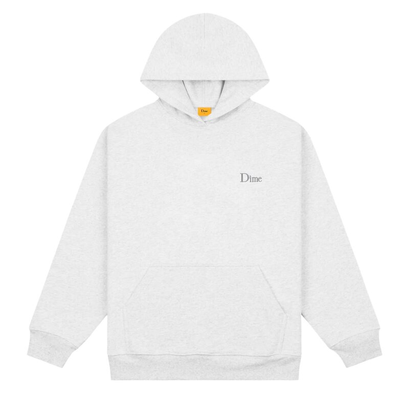 Dime Classic Small Logo Hoodie - Ash - Palm Isle Skate Shop