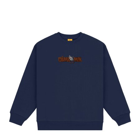 Dime Classic Logo Crewneck - Black - Palm Isle Skate Shop