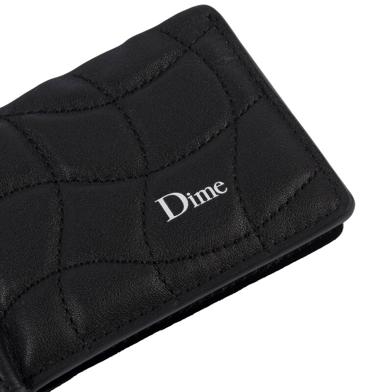 Dime Quilted Bifold Wallet - Black - Palm Isle Skate Shop