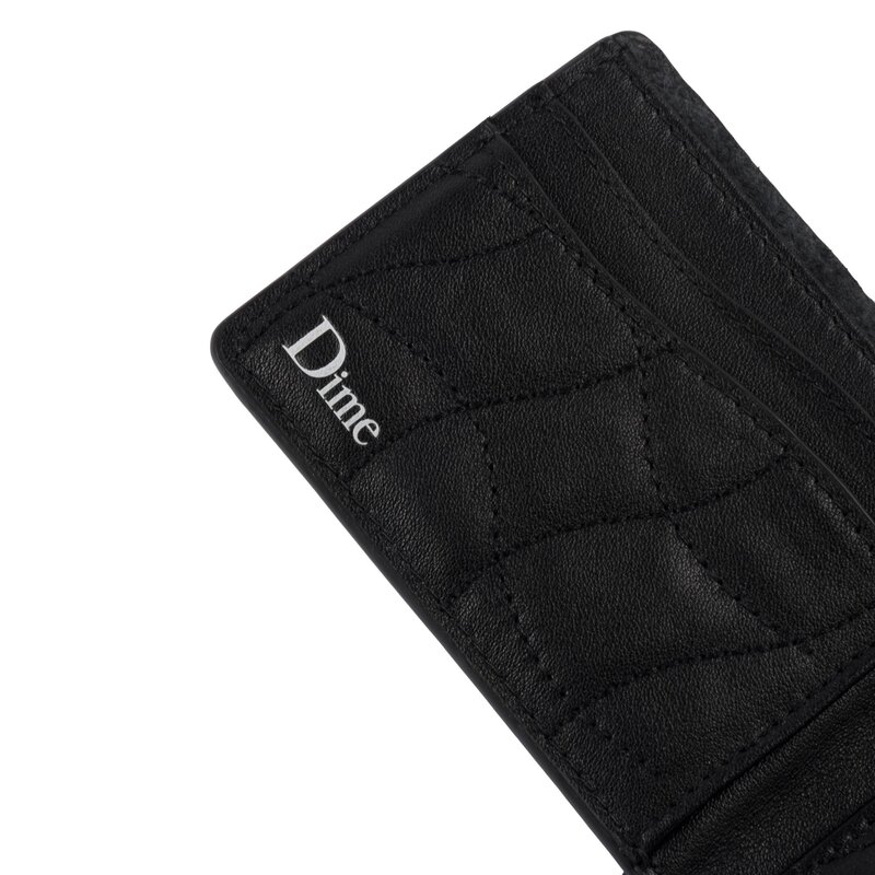 Dime Quilted Bifold Wallet - Black - Palm Isle Skate Shop