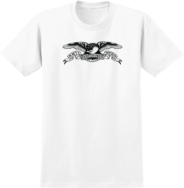 AntiHero Basic Eagle T-Shirt Ringspun - White/Black