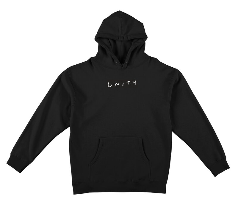 Unity Banners Pullover Hooded Sweatshirt - Black/Grey