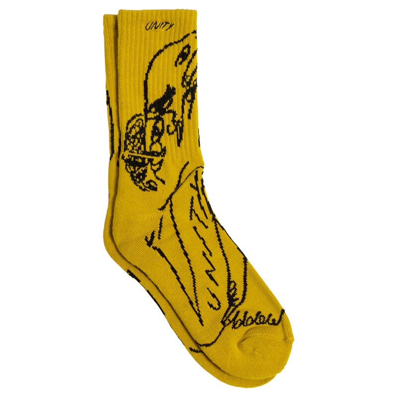 Unity Glow Emb Socks - Gold