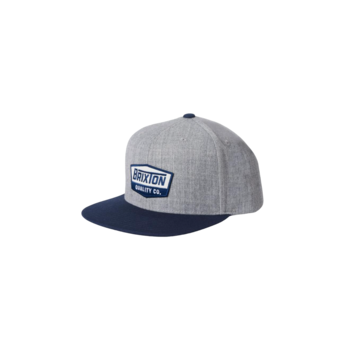 Brixton Regal MP Snapback - Light Heather Grey/Washed Navy