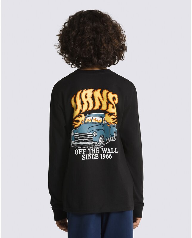 Vans Kids Fired Up Long Sleeve T-Shirt - Black