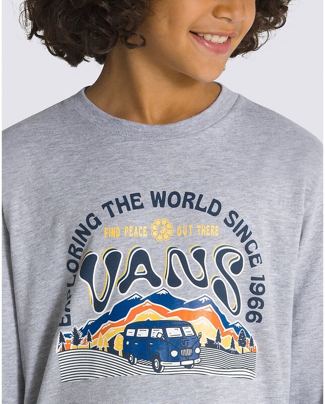 Vans Kids Get There Long Sleeve T-Shirt - Athletic Heather