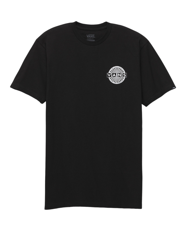 Vans Warped Checkerboard Logo T-Shirt - Noir