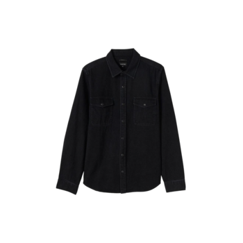 Brixton Wayne Stretch L/S Woven Shirt - Washed Black