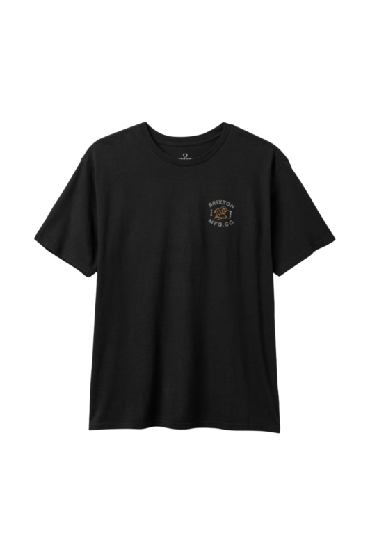 Brixton Bryden T-Shirt Décontracté - Noir Délavé Classique