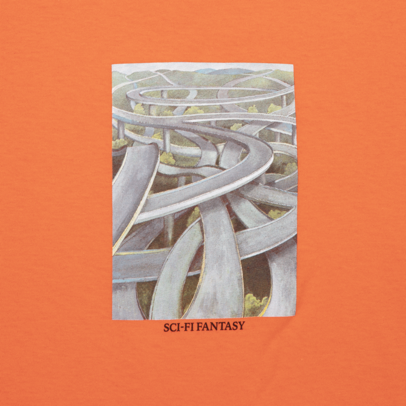Sci-Fi Fantasy Freeway Tee - Orange