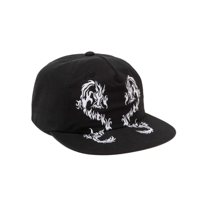 HUF Twin Dragon Snapback Hat - Black