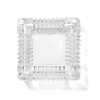 Cash Only Crystal Ashtray - Clear