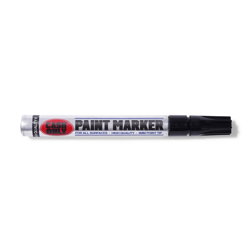 Cash Only Paint Marker - Black