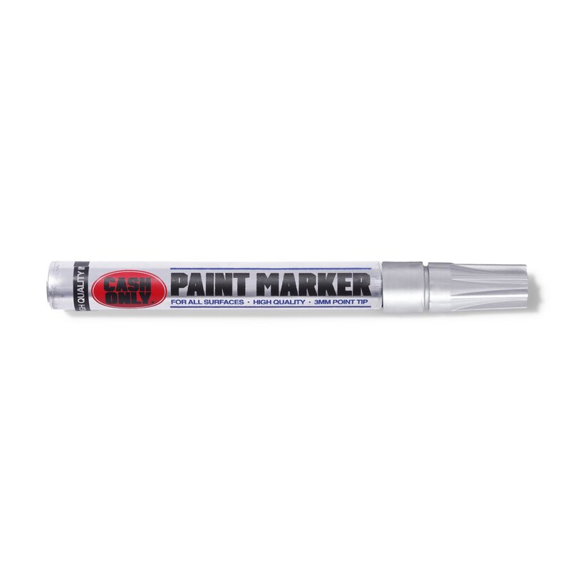 Cash Only Paint Marker - Chrome
