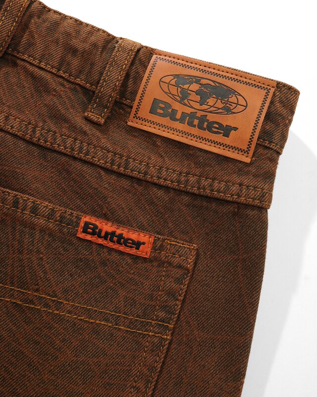 Butter Goods Web Denim Jeans - Brown