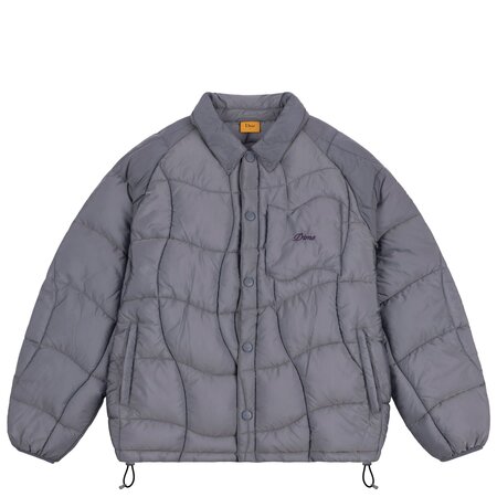 Dime Midweight Wave Puffer Jacket - Silver Gray