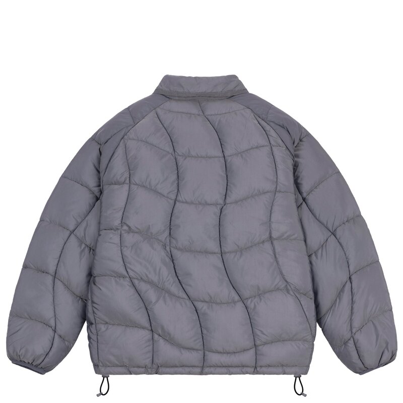 Dime Midweight Wave Puffer Jacket - Silver Gray