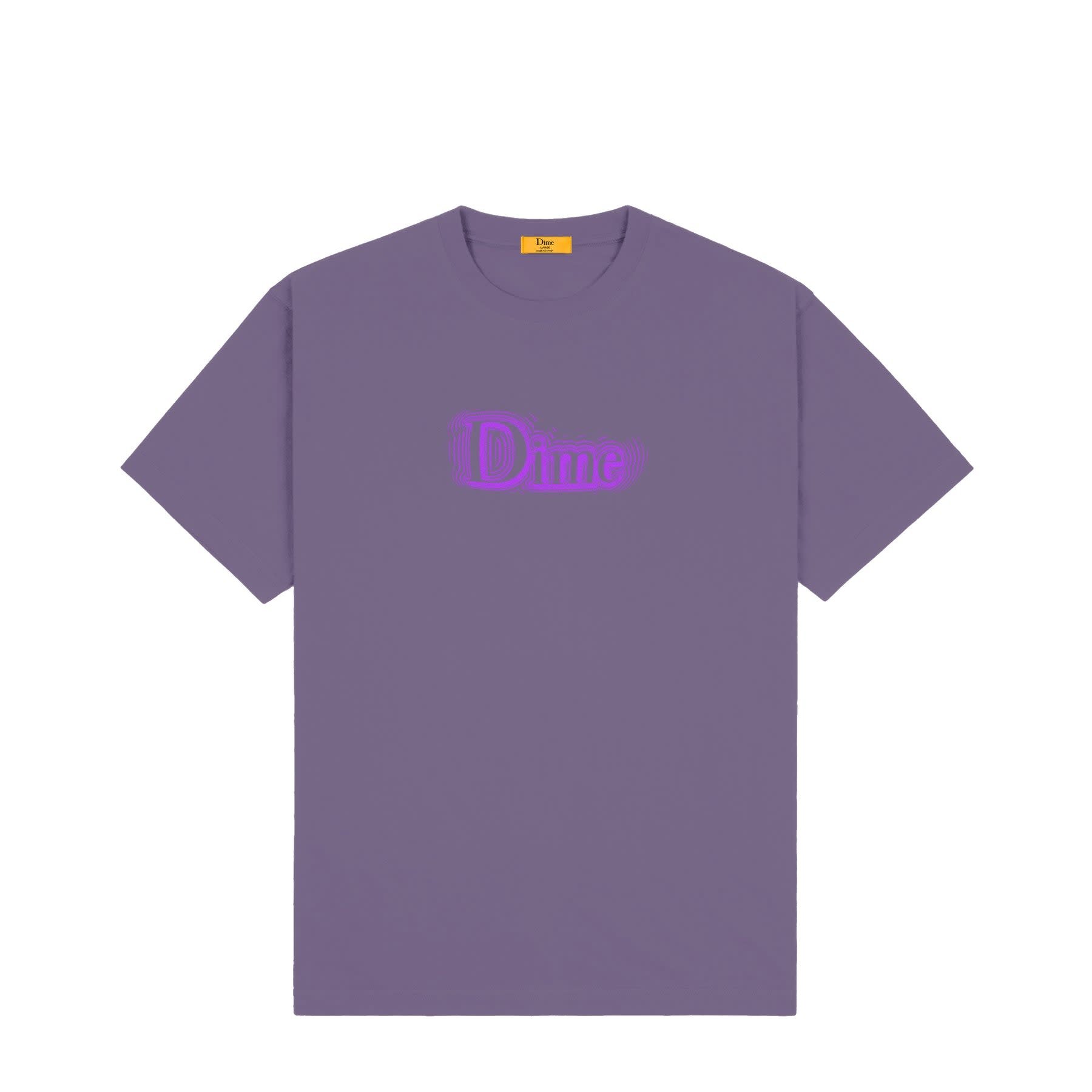 Dime Classic Noize T-Shirt - Dark Purple - Palm Isle Skate Shop