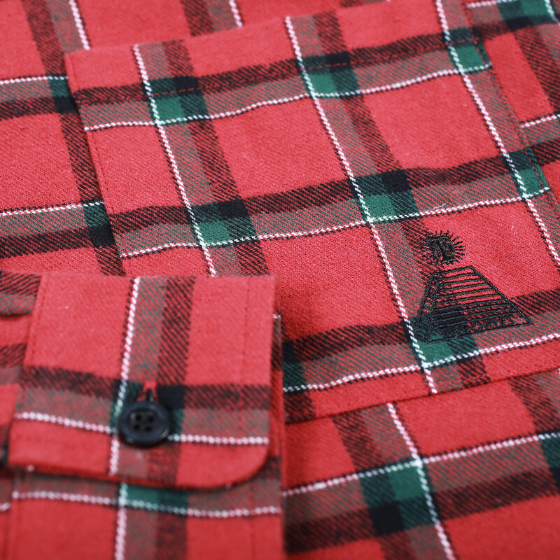 Theories Cascadia Cord Collar Flannel Shirt - Brick