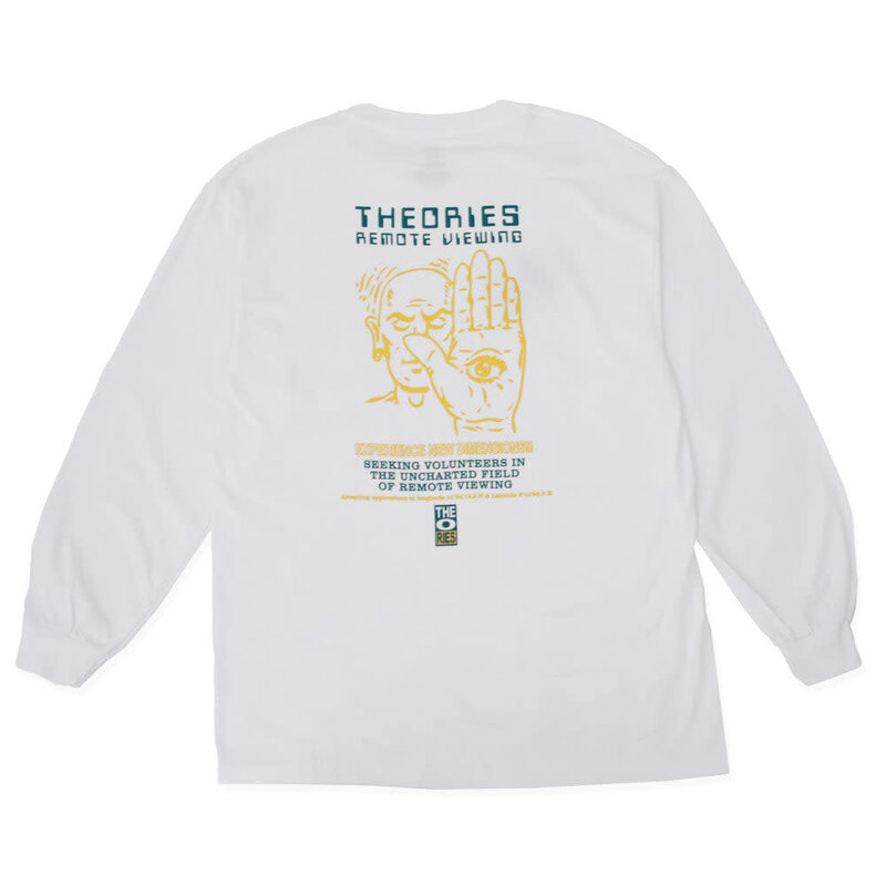 Theories Remote Viewing Longsleeve Tee - White