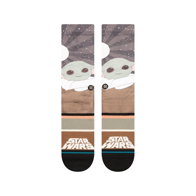 Stance "Star Wars By Jaz" Grogu Crew Socks - Splatter Grey