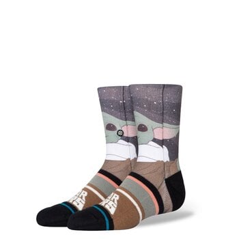 Stance Kids "Star Wars By Jaz" Grogu Crew Socks - Splatter Grey