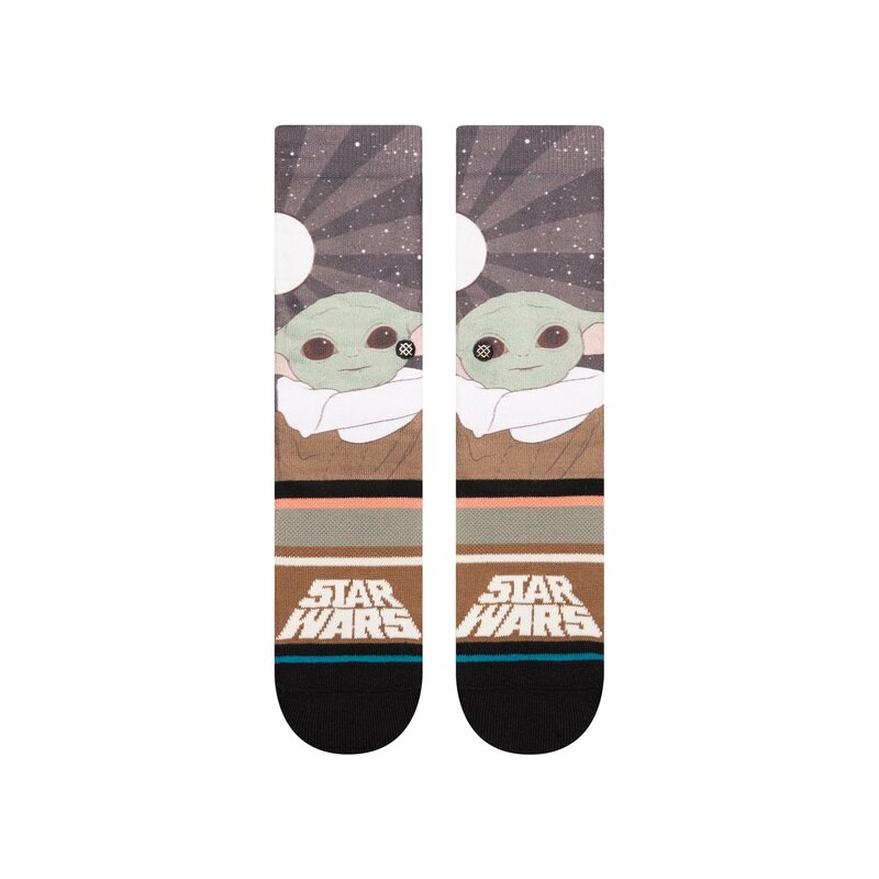 Stance Kids "Star Wars By Jaz" Grogu Crew Socks - Splatter Grey