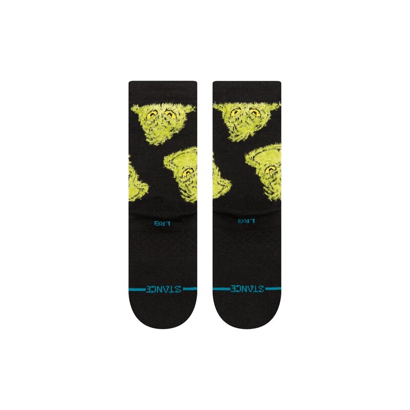 Stance Kids "The Grinch" Mean One Crew Socks - Black