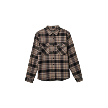 Brixton Bowery L/S Flannel - Black/Charcoal/Oatmeal