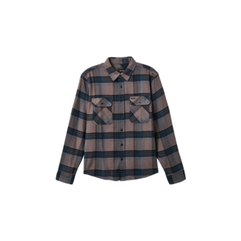 Brixton Bowery L/S Flannel - Black/Ocean Blue