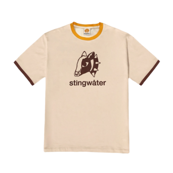 Stingwater Cow Head Ringer T-Shirt - Blanc Cassé