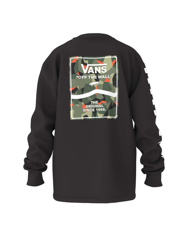 Vans Kids Print Box 2.0 Long Sleeve T-Shirt - Black