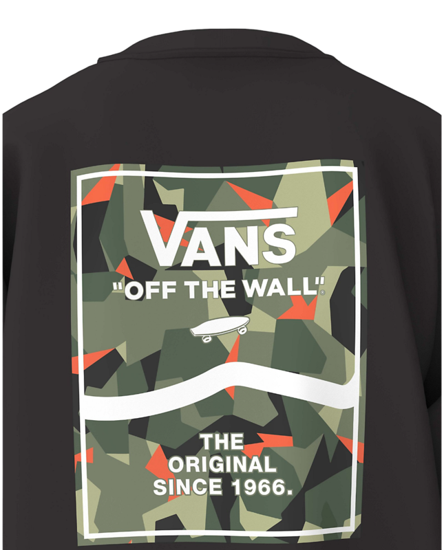 Vans Kids Print Box 2.0 Long Sleeve T-Shirt - Noir