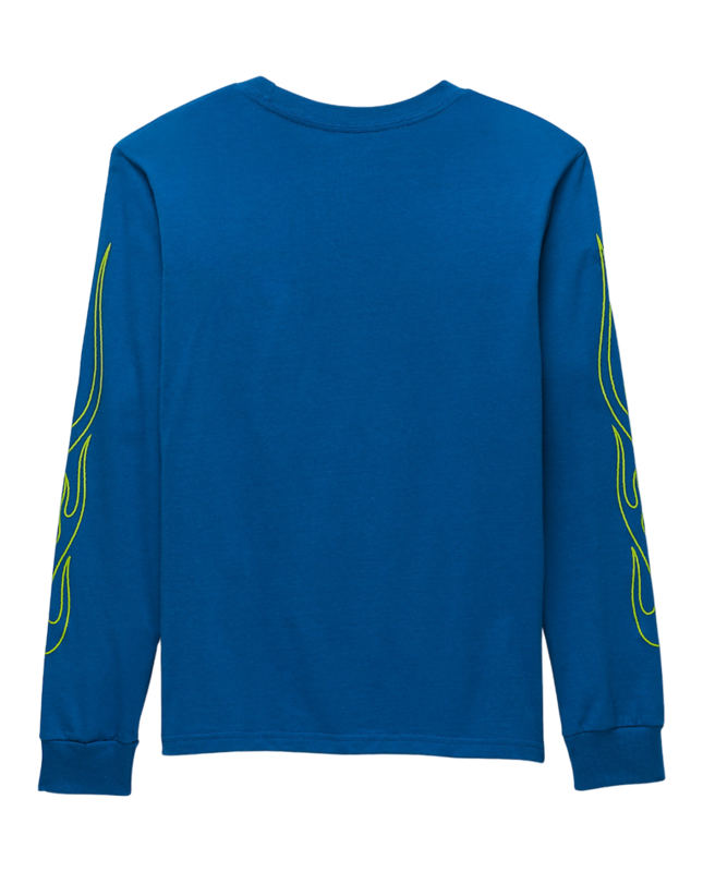 Vans Kids Neon Flames Long Sleeve T-Shirt - True Blue