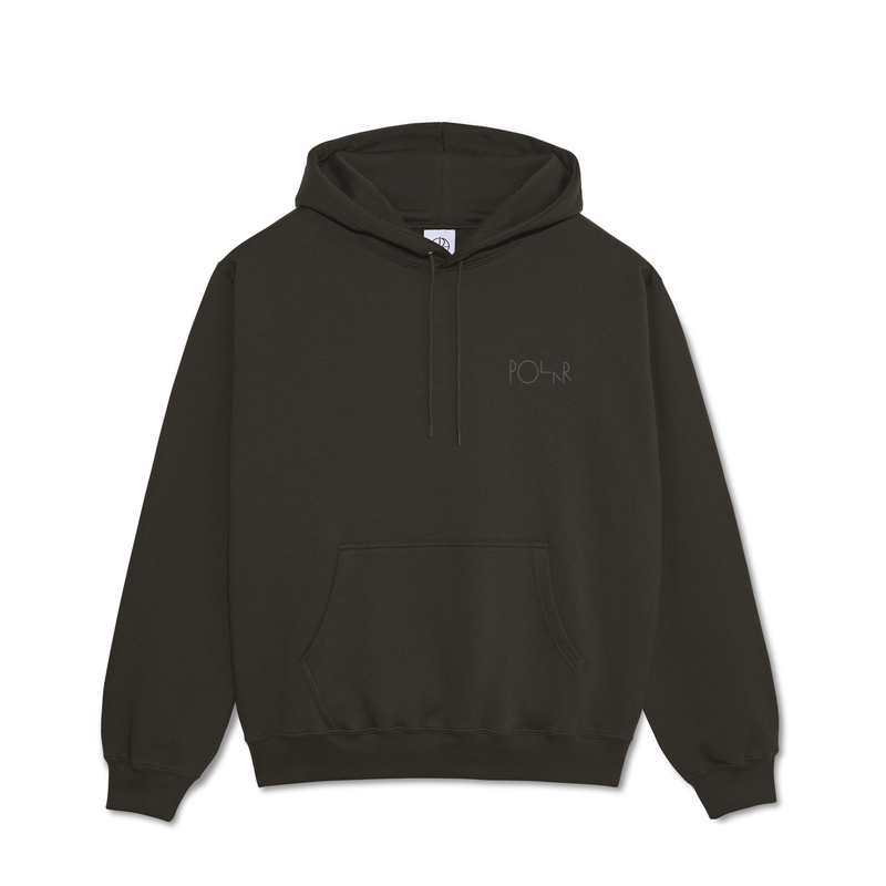 Polar Skate Co. Dave Hoodie Stroke Logo - Dirty Black