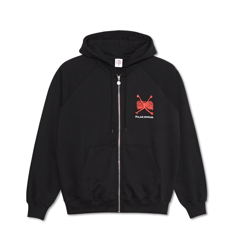 Polar Skate Co. Default Zip Hoodie Welcome To The New Age - Black
